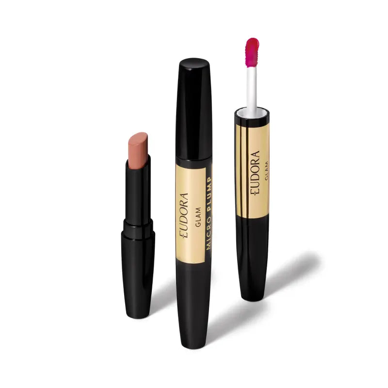 Batom Duo Avelã Magnífico Glam Micro Plump 1,8g