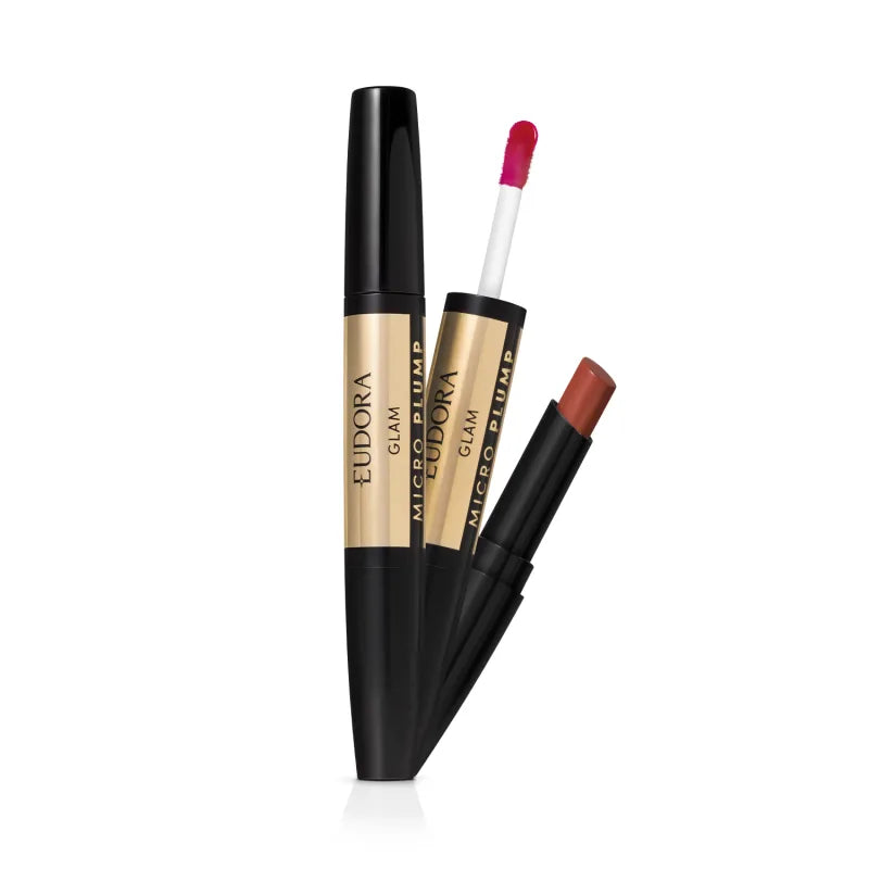 Batom Duo Terracota Retrô Glam Micro Plump 1,8g