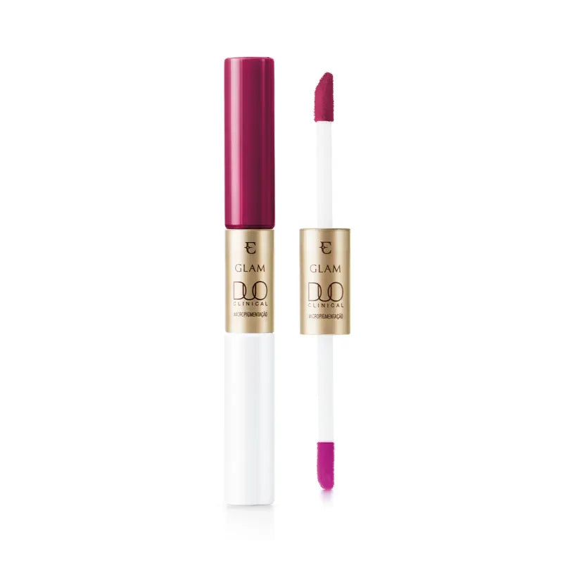 Batom Líquido Magenta Enigmático Eudora Glam Duo Clinical Micropigmentação 3,5g