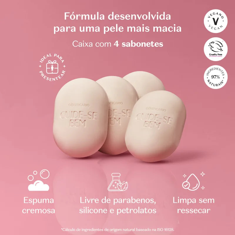 Sabonete Em Barra Cuide-Bem Deleite 4x80g