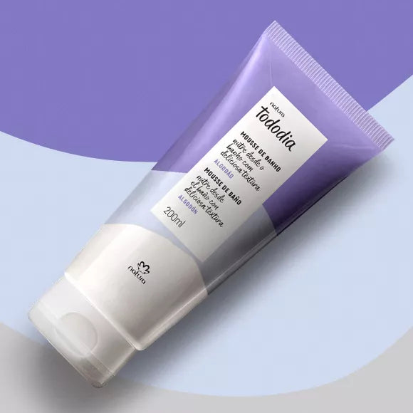 Mousse de Banho Algodão Natura Tododia 200 ml