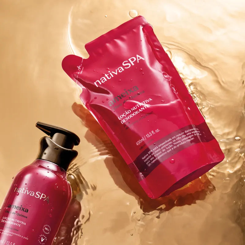 Combo Nativa Spa Ameixa: Loção Corporal 400ml + Refil 400ml