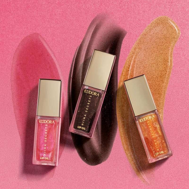 Lip Oil Shine Flowers Rosa Silvestre Niina Secrets 7ml