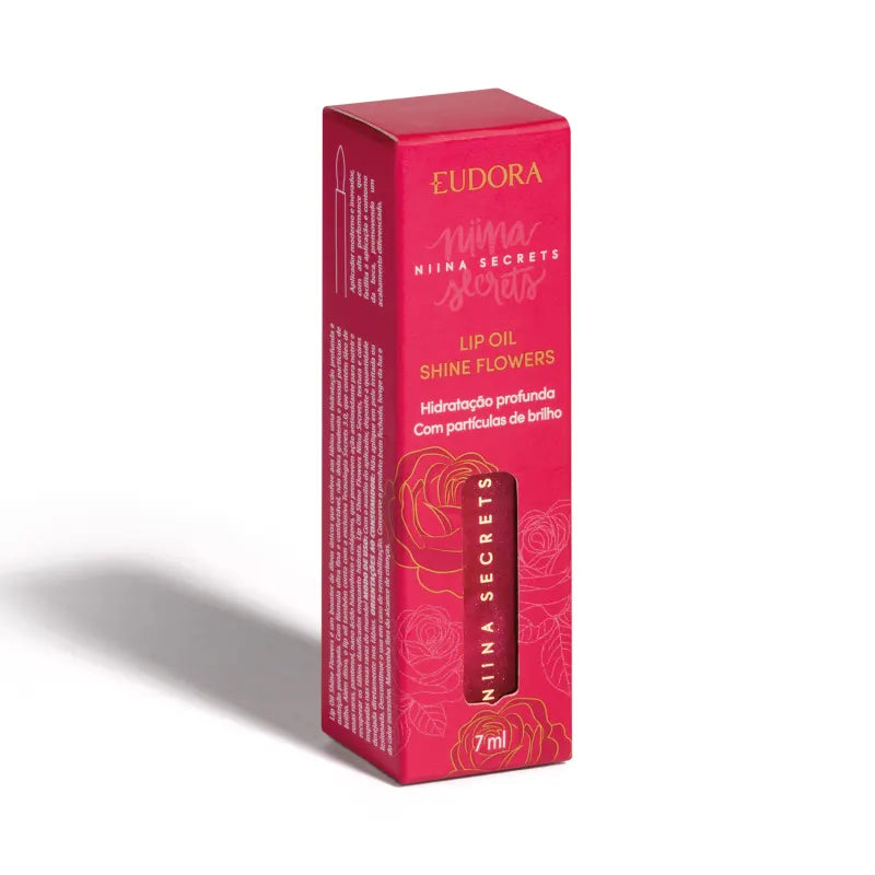 Lip Oil Shine Flowers Rosa Silvestre Niina Secrets 7ml