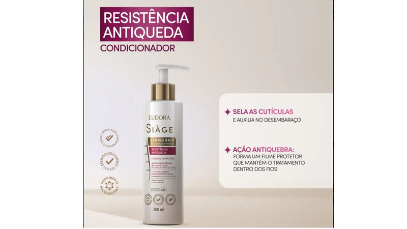 Combo Siàge Antiqueda: Shampoo 300ml + Condicionador 280ml