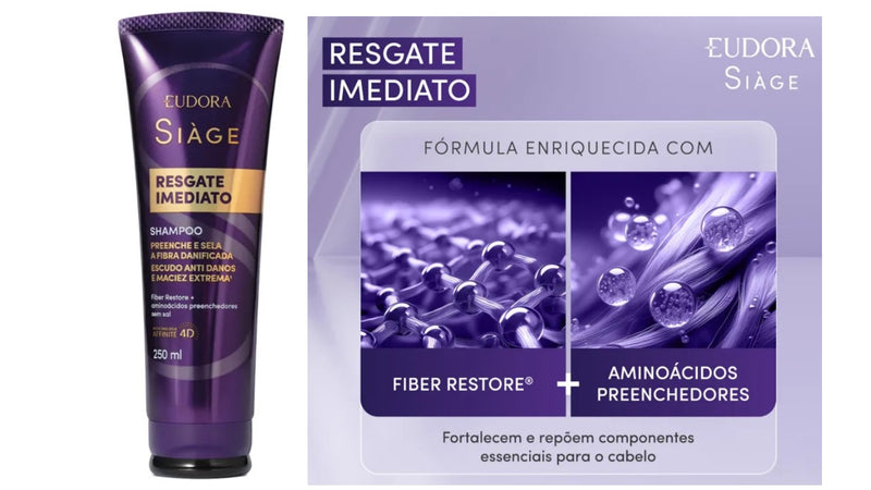 Shampoo Siàge Resgate Imediato 250ml