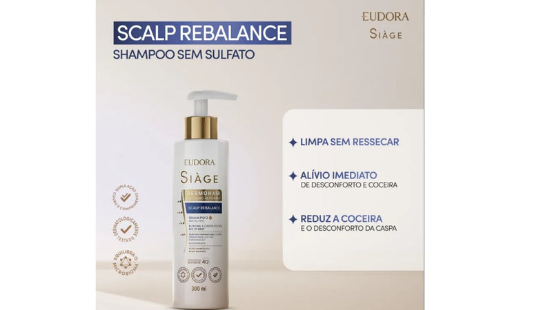 Combo Siàge Scalp Rebalance: Shampoo 280ml + Condicionador 280ml